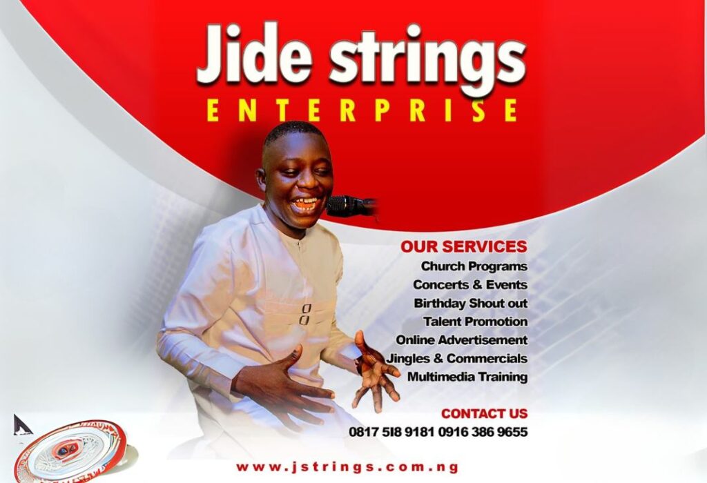 Jide Strings Enterprise: Your All-in-One Solution for Unforgettable Events, Media, and Promotion in Nigeria